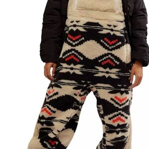 Free People Mvmt Hit the Slopes Salopette fleece overalls. Size S. NWT.